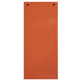 Paquet 100 fiches intercalaires horizontales unies perfor&eacute;es Forever - 105x240mm - Orange - EXACOMPTA 