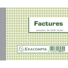 Manifold Factures 10,5x13,5cm 50 feuillets dupli autocopiants - EXACOMPTA 