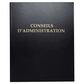 Reliure registre &eacute;conomique 32x26cm 4 anneaux - Conseils d'administration - EXACOMPTA 