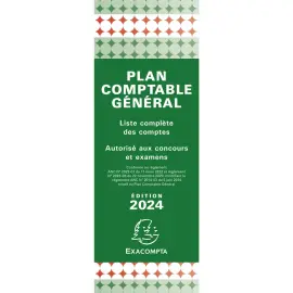 Plan comptable g&eacute;n&eacute;ral accord&eacute;on 19x7,5cm - EXACOMPTA 