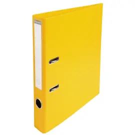 Classeur &agrave; levier PVC A4 dos de 50mm. - Jaune - EXACOMPTA 