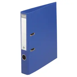 Classeur &agrave; levier PVC A4 dos de 50mm. - Bleu fonc&eacute; - EXACOMPTA 