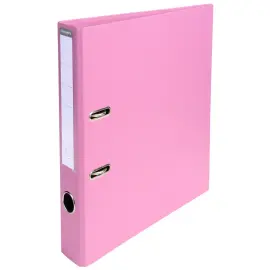 Classeur &agrave; levier PVC A4 dos de 50mm. - Rose - EXACOMPTA 