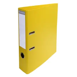 Classeur &agrave; levier PVC A4 dos de 70mm. - Jaune - EXACOMPTA 