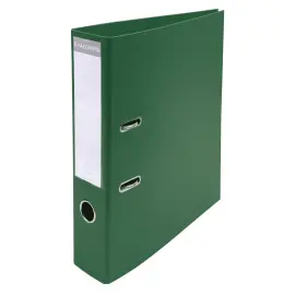 Classeur &agrave; levier PVC A4 dos de 70mm. - Vert fonc&eacute; - EXACOMPTA 