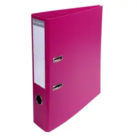 Classeur &agrave; levier PVC A4 dos de 70 mm - Framboise - Exacompta 