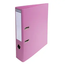 Classeur &agrave; levier PVC A4 dos de 70 mm - Rose - Exacompta 