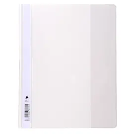 Chemise de pr&eacute;sentation &agrave; lamelles PVC Premium - A4 - Blanc - EXACOMPTA 