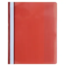 Chemise de pr&eacute;sentation &agrave; lamelles PVC Premium - A4 - Rouge - EXACOMPTA 