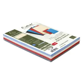 Paquet de 100 couvertures Grain cuir pour reliure A4 - Couleurs assorties - EXACOMPTA 