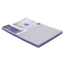Boite de 100 plats pour relier PVC 20x100e - A3 - Cristal - EXACOMPTA 