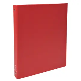 Classeur rembord&eacute; polypropyl&egrave;ne 4 anneaux 30mm - A4 - Rouge - EXACOMPTA 