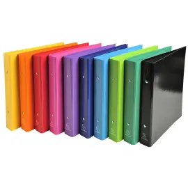 Classeur 17x22 2anneaux 25mm Iderama - Couleurs assorties - EXACOMPTA 