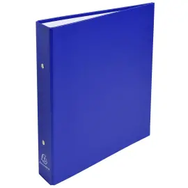 Classeur rembord&eacute; prolypropyl&egrave;ne 2 anneaux 30mm - A5 - Bleu - EXACOMPTA 