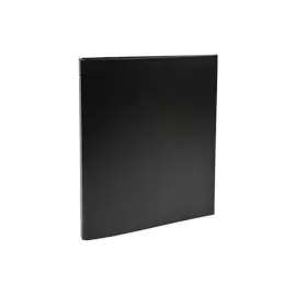 Classeur rembord&eacute; polypropyl&egrave;ne 4 anneaux 15mm - A4 - Noir - EXACOMPTA 