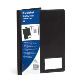 Prot&egrave;ge-documents premium PVC Goldline&reg; 100 vues - A4 - Noir - EXACOMPTA 
