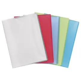 Prot&egrave;ge-documents en polypropyl&egrave;ne semi rigide Chromaline 180 vues - A4 - Couleurs assorties - Exacompta 