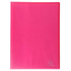 Prot&egrave;ge-documents en polypropyl&egrave;ne semi rigide Chromaline 80 vues - A4 - Rouge - Exacompta 