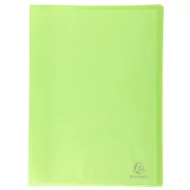 Prot&egrave;ge-documents en polypropyl&egrave;ne semi rigide Chromaline 80 vues - A4 - Vert - Exacompta 