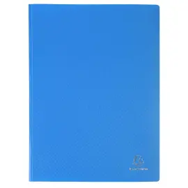 Prot&egrave;ge-documents en polypropyl&egrave;ne souple OPAK 20 vues - A4 - Bleu clair - Exacompta 