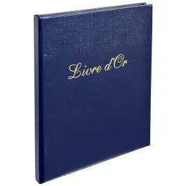 Livre d'or Balacron avec titre 140 pages blanches - 21x19 cm vertical - Couleurs assorties - EXACOMPTA 