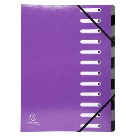 Trieur Harmonika Iderama 12 compartiments - Violet - EXACOMPTA 