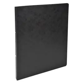Classeur 2 anneaux 15mm Carte lustr&eacute;e - A4 - Noir - EXACOMPTA 