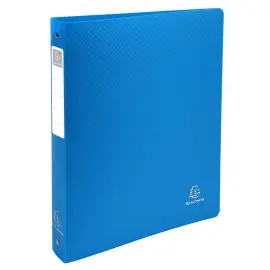 Classeur 4 anneaux 30mm polypropyl&egrave;ne OPAK rigide 10/10e - A4 Maxi. - Bleu clair - EXACOMPTA 