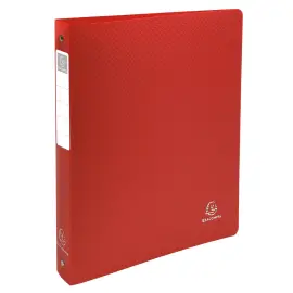 Classeur 4 anneaux 30mm polypropyl&egrave;ne OPAK rigide 10/10e - A4 Maxi. - Rouge - EXACOMPTA 