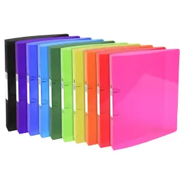 Classeur 2 anneaux 30mm IDERAMA PP - A4 maxi - Couleurs assorties - EXACOMPTA 