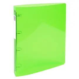 Classeur 4 anneaux 30mm IDERAMA PP polypropyl&egrave;ne 7/10e - A4 maxi - Vert anis - EXACOMPTA 