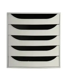 ECOBOX Caisson 5 tiroirs - Gris - EXACOMPTA 