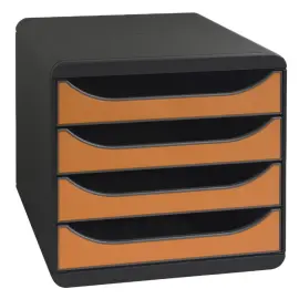 BIG-BOX Pastel noir/pastel glossy - Noir/tangerine - EXACOMPTA 