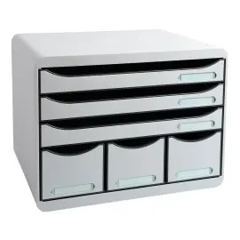 STORE-BOX MAXI 6 tiroirs - Gris lumi&egrave;re - EXACOMPTA 