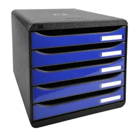 BIG-BOX PLUS - Noir/bleu royal glossy - EXACOMPTA 