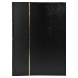 Album de timbres simili-cuir 16 pages noires - 22,5x30,5 cm - Noir - EXACOMPTA 