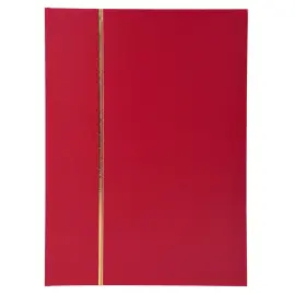 Album de timbres simili-cuir 32 pages noires - 22,5x30,5 cm - Rouge - EXACOMPTA 