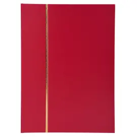 Album de timbres simili-cuir 64 pages noires - 22,5x30,5 cm - Rouge - EXACOMPTA 
