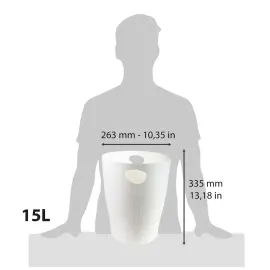 ECOBIN Corbeille &agrave; papier - Blanc - EXACOMPTA 