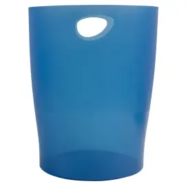 ECOBIN Corbeille &agrave; papier - Bleu royal translucide - EXACOMPTA 