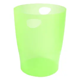 ECOBIN Corbeille &agrave; papier - Vert pomme translucide - EXACOMPTA 