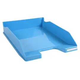 Corbeille &agrave; courrier COMBO MIDI Violet translucide - Bleu turquoise glossy - EXACOMPTA 