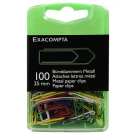 100 Attaches lettres - 25 mm - Coloris assortis - EXACOMPTA 