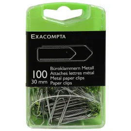 100 attaches lettres m&eacute;tal 30mm 