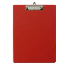 Porte-bloc avec pochette PP A4 rouge 
