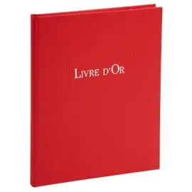 LIVRE D OR    1M.220X170 ROUGE 
