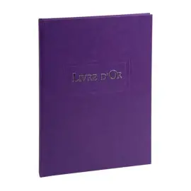 LIVRE D OR .1M. 297X210 VIOLET 