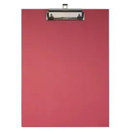 Porte-bloc papier enduit A4 rouge 