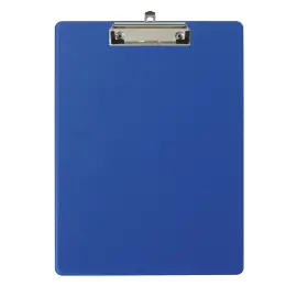 Porte-bloc avec pochette PP A4 bleu 