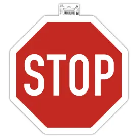 Panneau adhesif Stop 30cm 